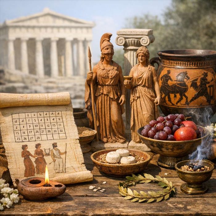 Fêtes de la Grèce antique : calendrier, rites et grands cultes