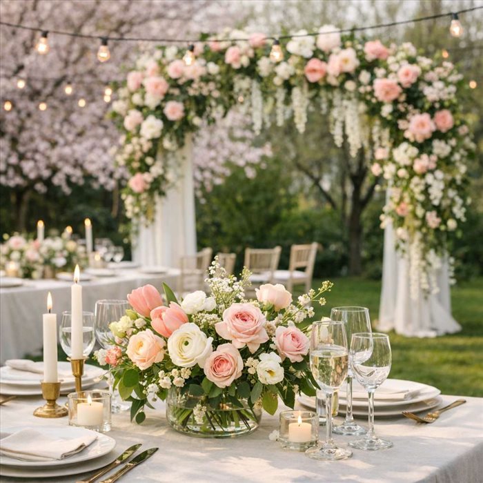 Décoration de mariage printanière : idées fraîches et élégantes
