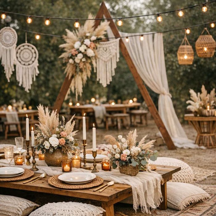 Décoration de mariage bohème chic : idées et conseils pour réussir
